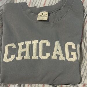 Gray long Sleeve Graphic Sweatshirt